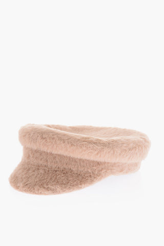 Faux Fur Baker Boy Hat