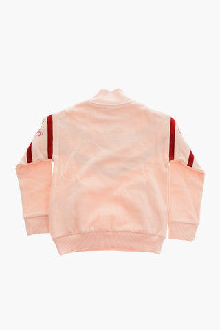 Logo-Printed Half Zip Sweatshirt