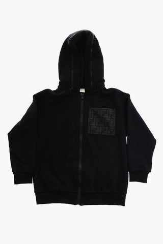 Hoodie with Monogram Details