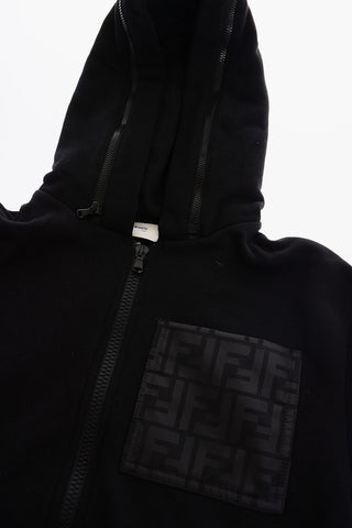Hoodie with Monogram Details