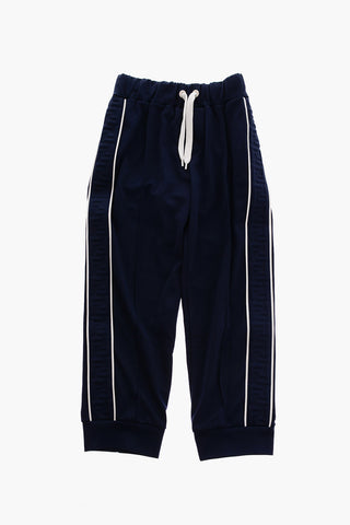 Side Monogram Band Solid Color Joggers