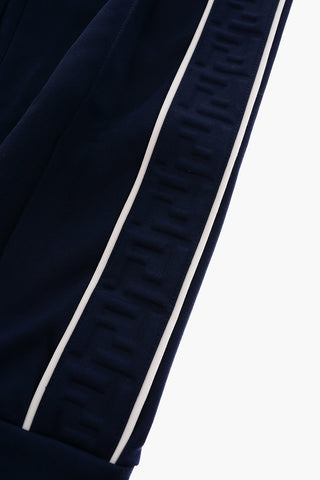 Side Monogram Band Solid Color Joggers