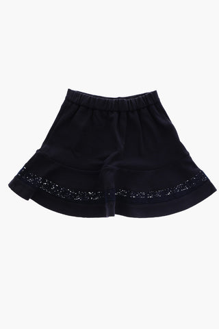 Macrame' Laces Details Flared Skirt