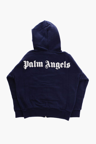 Solid Color Hooded Sweatshirt with Zip Closure