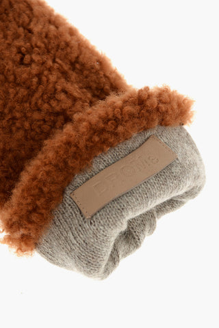 Cashmere Lined Shearling Gloves