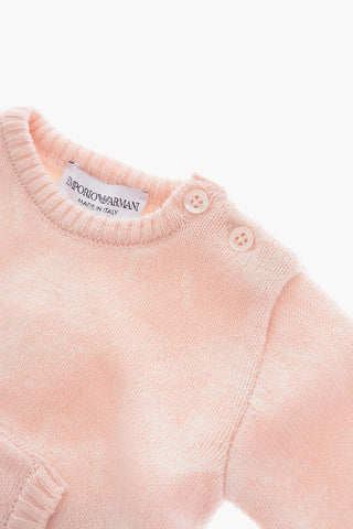 EMPORIO Wool Blend Crew-neck Sweater and Pants Set