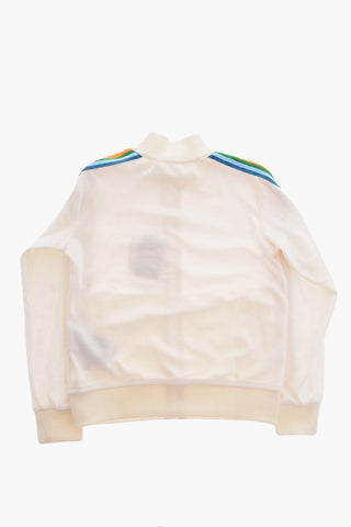 Velour Track Sweatshirt with Side Band