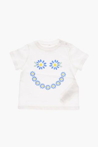 Front Printed Crew-neck DAISY SMILE T-shirt