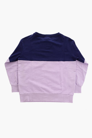 EMPORIO EA CREW Two-Tone Crew-neck Sweatshirt