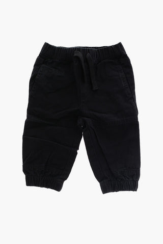4 Pocket Twill Trousers with Drawstring Waist