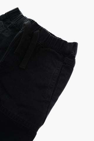 4 Pocket Twill Trousers with Drawstring Waist