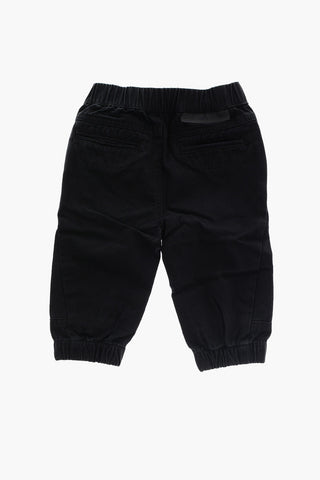 4 Pocket Twill Trousers with Drawstring Waist