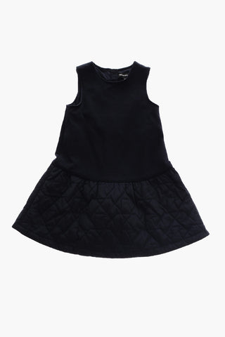 Sleeveless Dress with Quilted Detail