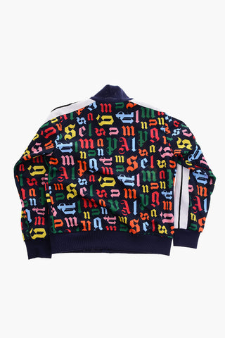 All Over Monogram Sweatshirt with Zip Closure