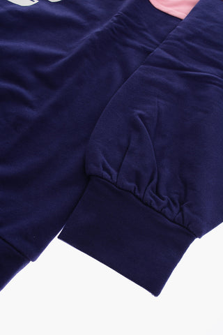 EMPORIO EA CREW Two-Tone Crew-neck Sweatshirt