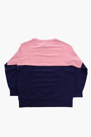 EMPORIO EA CREW Two-Tone Crew-neck Sweatshirt