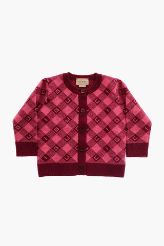 All Over Monogram Wool Cardigan