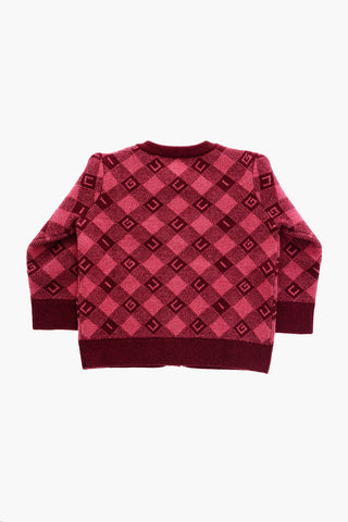 All Over Monogram Wool Cardigan