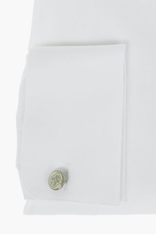 COUTURE Popeline Cotton Blend Shirt with Handkerchief
