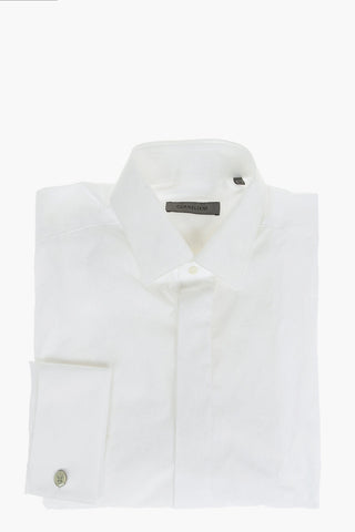 COUTURE Standard Collar Popeline Cotton Shirt