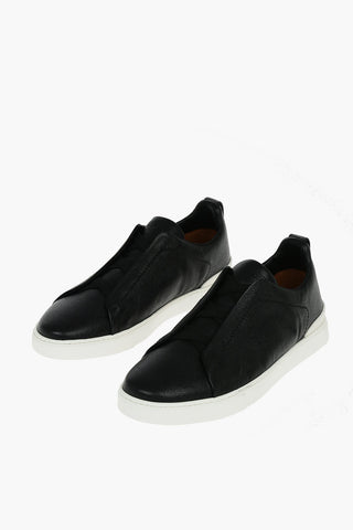 COUTURE Textured Leather TRIPLE STITCH Sneakers