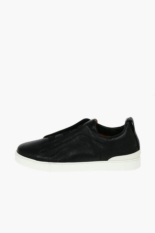 COUTURE Textured Leather TRIPLE STITCH Sneakers