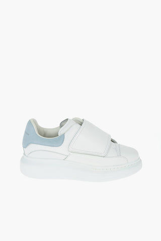 Touch Strap Closure Leather Sneakers