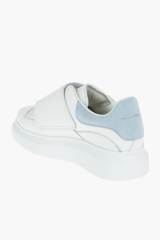 Touch Strap Closure Leather Sneakers