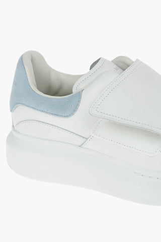 Touch Strap Closure Leather Sneakers