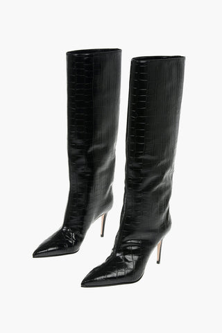 8,5cm Rubberrised Leather Crocodile Effect EVA 90 Boots