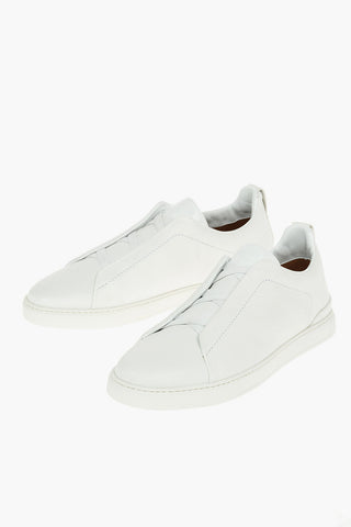 COUTURE Textured Leather TRIPLE STITCH Sneakers