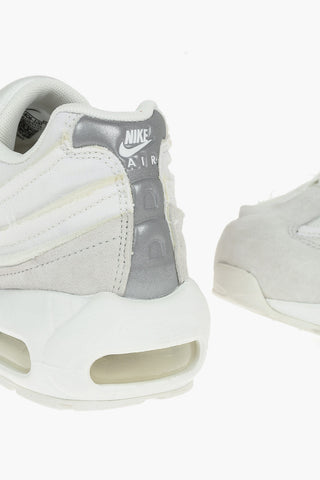 COMME DES GARCONS HOMME PLUS Suede and Fabric AIR MAX 95 Sneakers with Air Bubble Sole