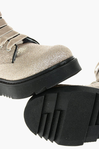 Stivaletti Glitterati con Interno in Pelliccia
