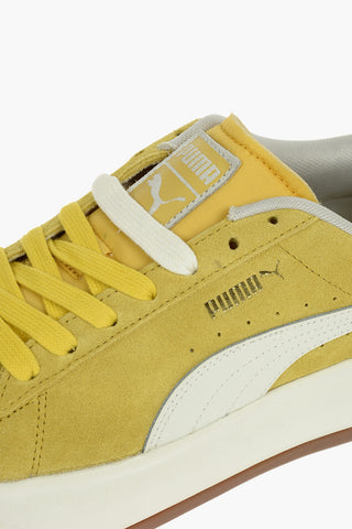 4,5cm Platfrom Suede MAYU Low-Top Sneakers with Golden Logo