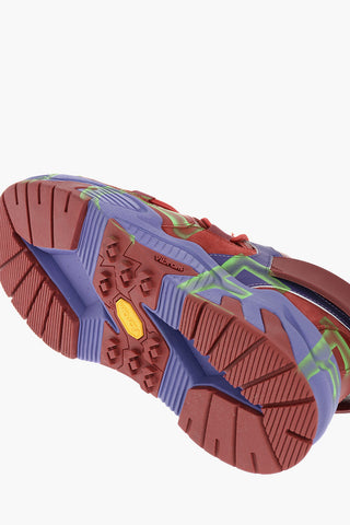 Leather Low-Top Sneakers with Spray Details
