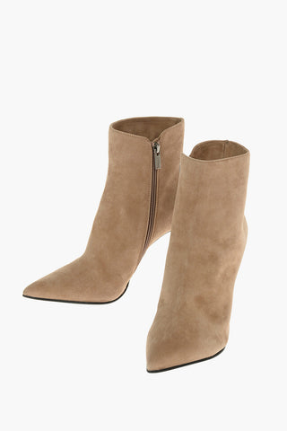 10cm Suede EVA 100 Ankle Boots With Stiletto Heel