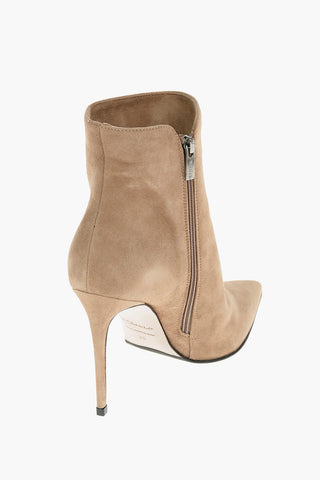 10cm Suede EVA 100 Ankle Boots With Stiletto Heel