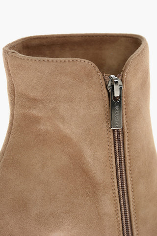 10cm Suede EVA 100 Ankle Boots With Stiletto Heel