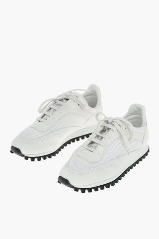 SPALWART Leather and Fabric Sneakers