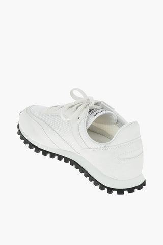 SPALWART Leather and Fabric Sneakers