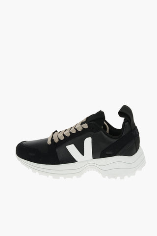 RICK OWENS Sneakers in Pelle Con Logo a Contrasto e Suola Track