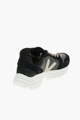 RICK OWENS Sneakers in Pelle Con Logo a Contrasto e Suola Track