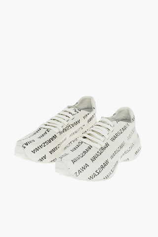 All Over Printed Leather WARSZAWA MOON Sneakers