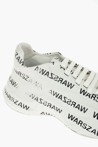 All Over Printed Leather WARSZAWA MOON Sneakers