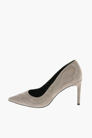 9cm Suede Leather Pumps