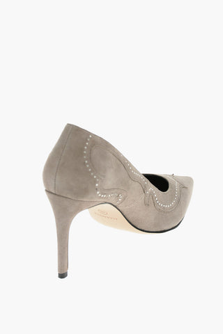 9cm Suede Leather Pumps