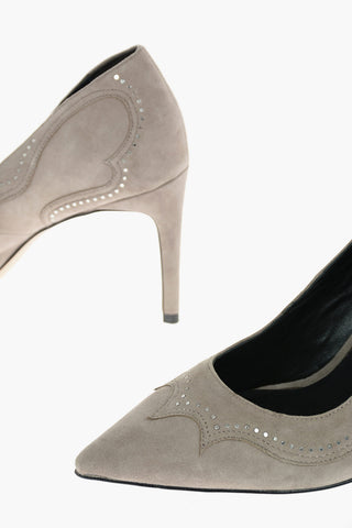 9cm Suede Leather Pumps