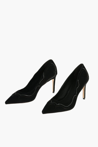 9cm Suede Leather Pumps
