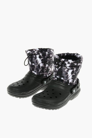 Acid Wash Effect Padded Crocs
