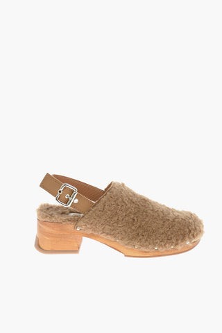 Leather Strap LANA HARVEST GOLD Mules